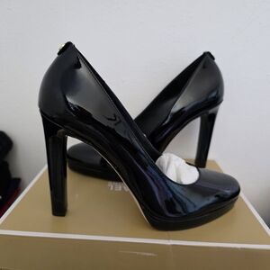 MICHAEL Michael Kors Shiny Black Heels